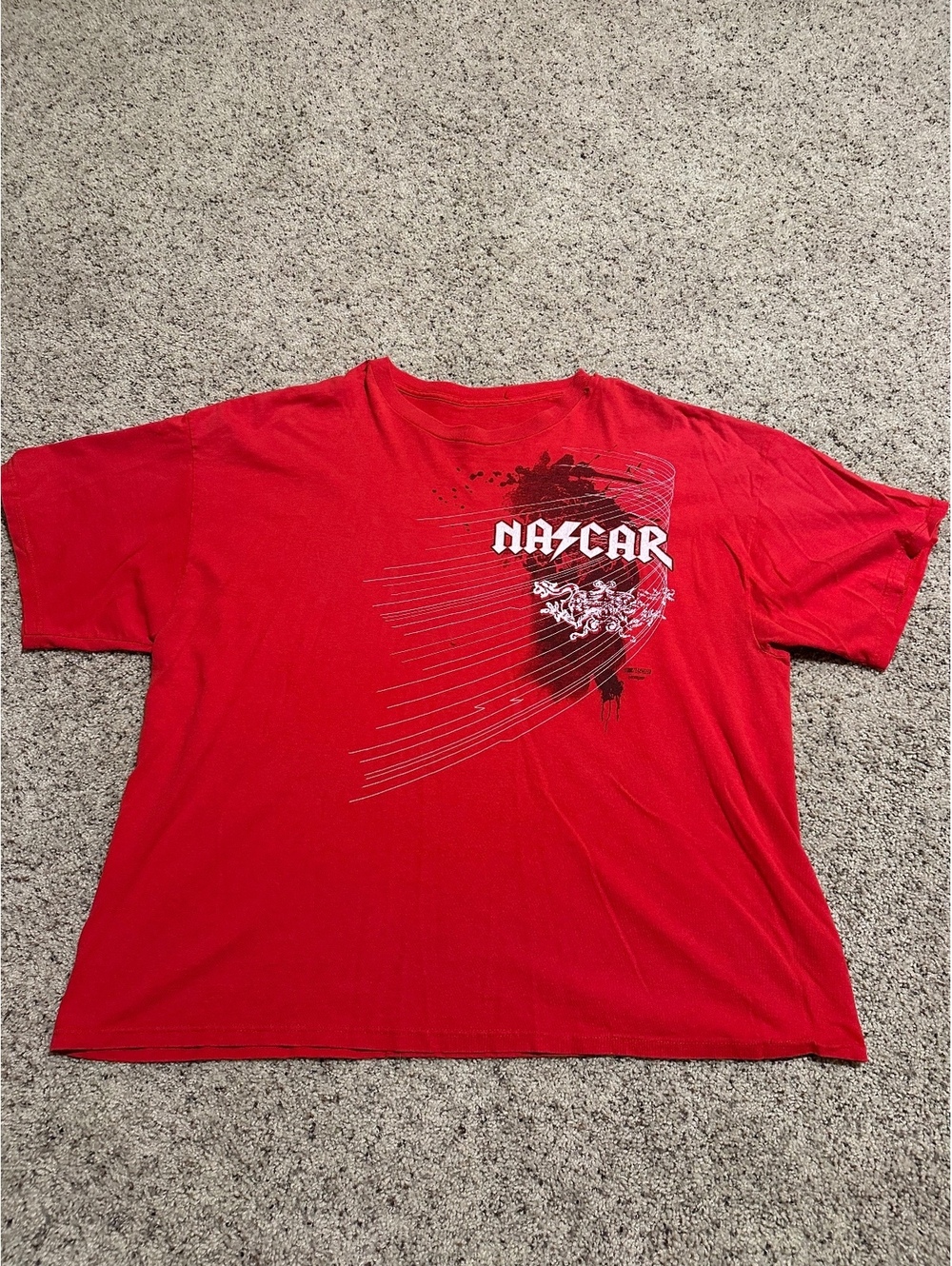 Vintage Red NASCAR Graphic T-Shirt, Size XL
